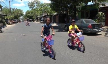Los habitantes de la colonia Popotlan del municipio de Apopa, disfrutaron de una mañana recreativa