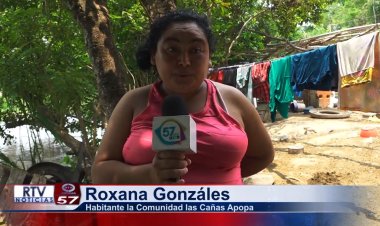 HABITANTES DEL RIO LAS CAÑAS EN APOPA ESTAN PREOCUPADOS POR LA LLEGADA DEL INVIERNO