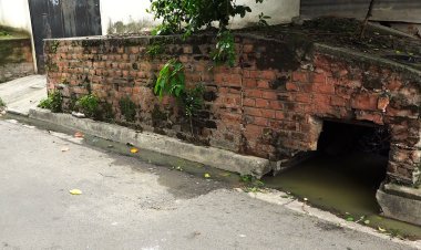Fuga de aguas negras en colonia Alamo en el distrito de Apopa Oeste