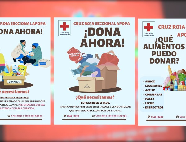 Donativo a Cruz Roja Salvadoreña Seccional Apopa
