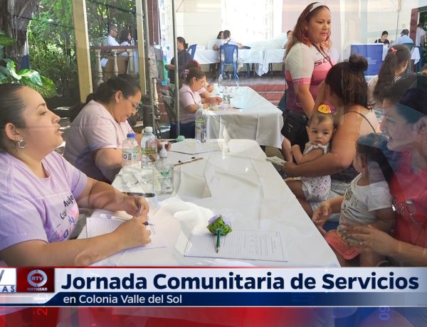 Decenas de Familias Participaron en Jornada Comunitaria de Servicios en Colonia Valle del Sol