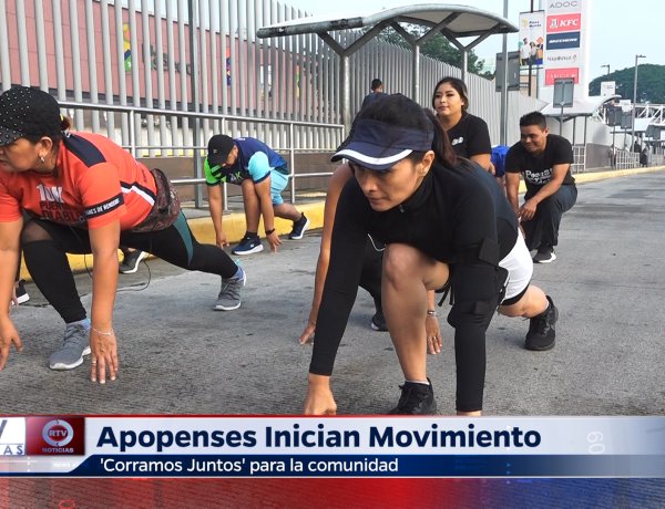 Apopenses inician movimiento Corramos Juntos