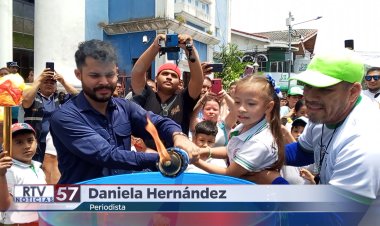 PASO DE LA ANTORCHA CENTROAMERICANA EN APOPA