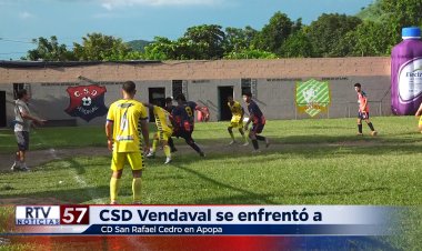 Vendaval se impone ante San Rafael Cedro en un emocionante encuentro en Apopa