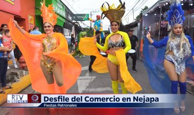 Desfile del comercio en Nejapa 2024