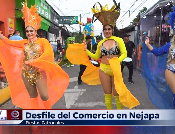 Desfile del comercio en Nejapa 2024