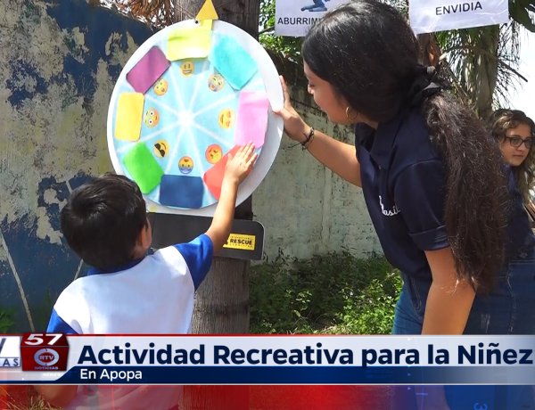 Actividad Recreativa para la Niñez en la Casa de la Juventud de Apopa