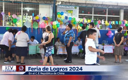 Feria de logros del Centro Escolar Republica de China