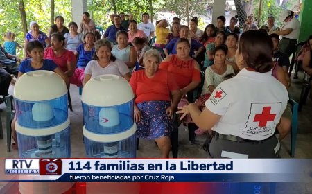 114 familias de la Libertad son beneficiadas por Cruz Roja