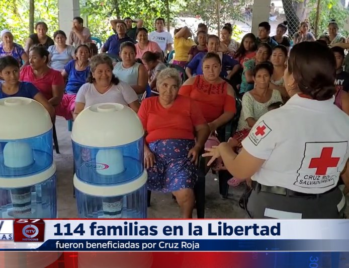 114 familias de la Libertad son beneficiadas por Cruz Roja