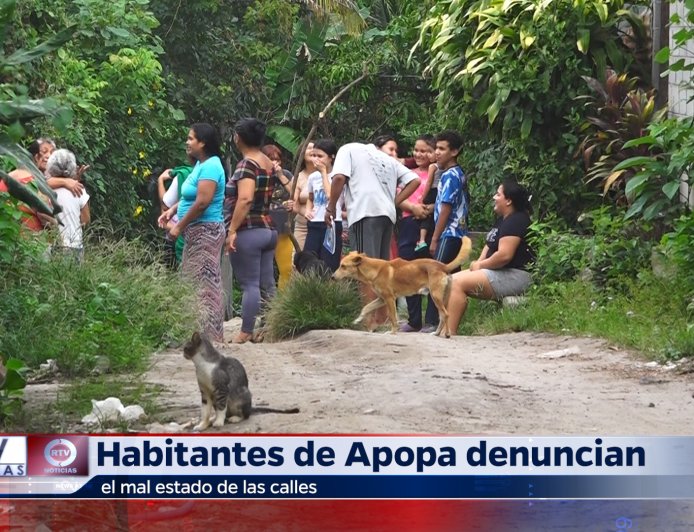 Apopenses denuncia el mal estado de las calles y la falta de agua potable