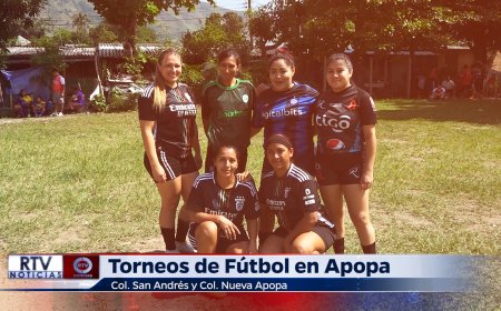 Emocionantes torneos se realizaron en las colonias Nueva Apopa y San Andrés, en el distrito de Apopa