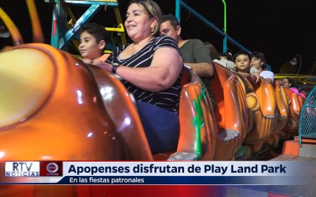 Apopenses Disfrutan de Play Land Park en las Fiestas Patronales 2024