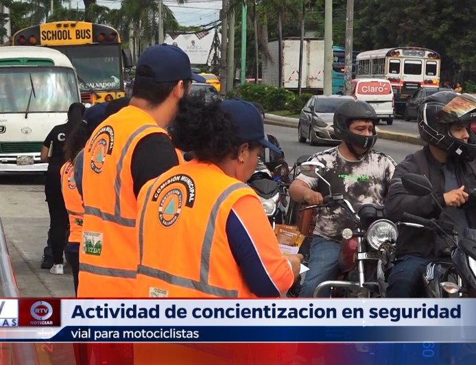 Actividad de Seguridad Vial para Motociclistas en Apopa