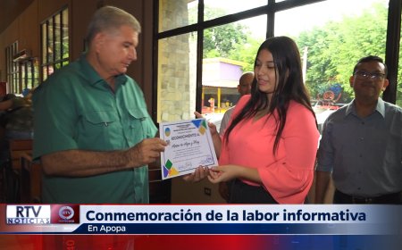Conmemoración de la labor informativa en Apopa