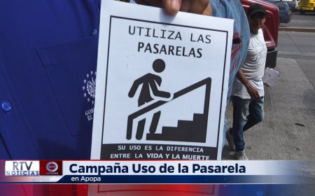 Campaña Sobre el Uso del Puente Peatonal en Apopa