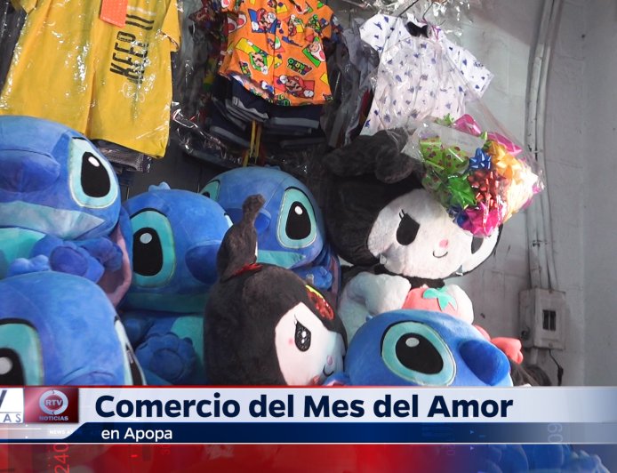 Comercio del mes del Amor en Apopa