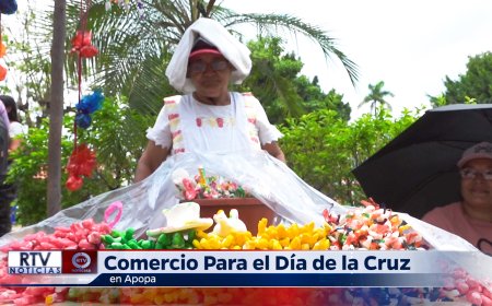 Comercio del Día de la Cruz en Apopa