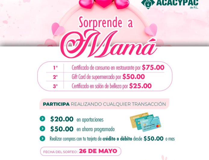 #ACACYPACdeRL | Promociones para mamá