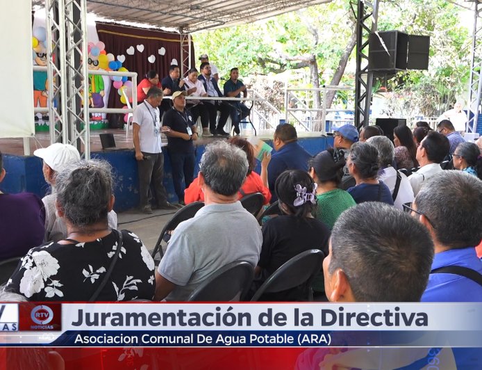 Juramentación de la Directiva Asociación Comunal de Agua Potable ARA