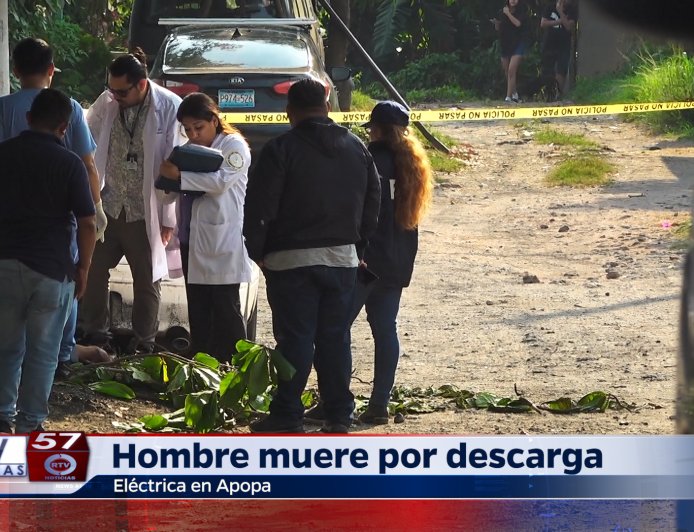 Hombre Muere por Descarga Eléctrica en Apopa