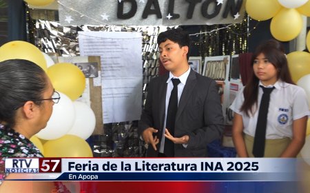 Instituto Nacional de Apopa celebra la Feria de la Literatura INA 2025
