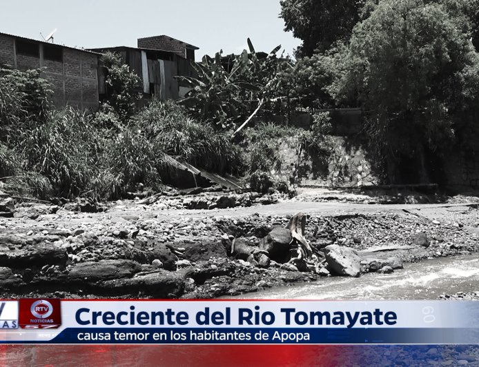 Creciente en el río Tomayate Preocupa a los Habitantes en Apopa