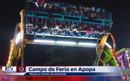 Campo de Feria en Apopa Reúne a Cientos de Personas
