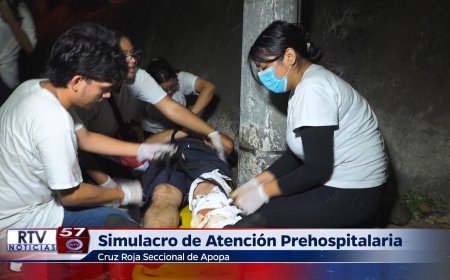 Simulacro de Atención Prehospitalaria de Cruz Roja Apopa