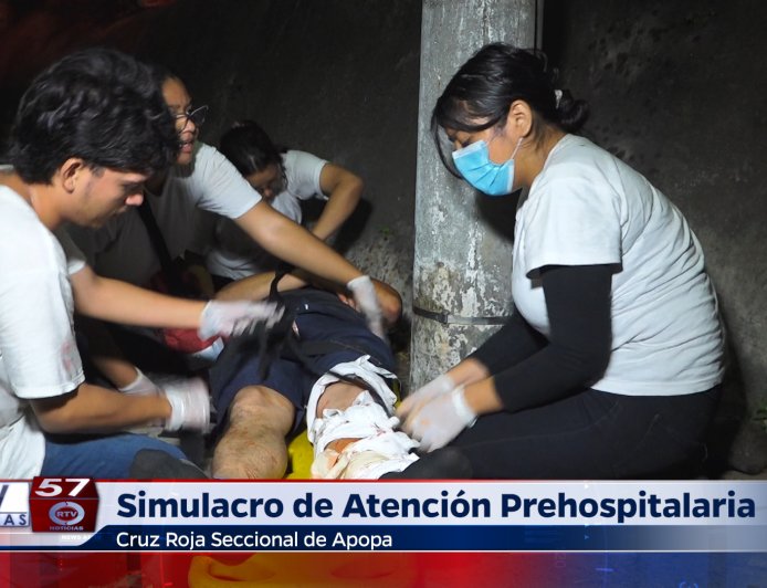 Simulacro de Atención Prehospitalaria de Cruz Roja Apopa