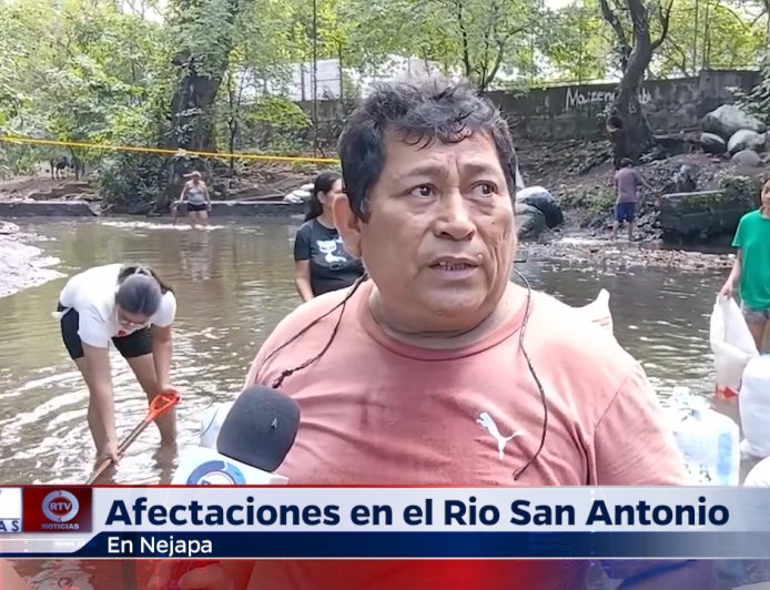 Afectaciones en el Rio San Antonio Nejapa